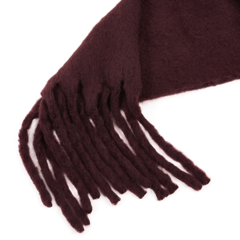 Knit scarf "Smooth Scarf" Burgundy